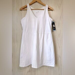 Gap Fit White Active Tank Dress - Size L - NWT